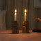 Mangowood Two Layer Candle Stand Set of 2