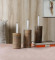 Mangowood Pillar Candle Stand Set of 3