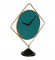 Green & Gold Square Table Clock