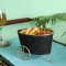 Wheel Barrow Snacks Platter with Glass