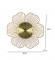 Gold Flower Shape Wall Clock