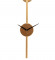 Gold SLim Long Pipe Clock