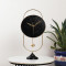 Black & Gold Oval Table Clock