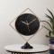 Black & Gold Square Table Clock