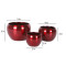 Red Apple Planter Set of 3