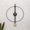 Ring & Stripes Metal Wall Clock