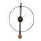 Ring & Stripes Metal Wall Clock