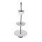 White Ceramic Three Layer Platter with Bowl