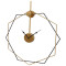 Black & Gold Hexagon Wall Clock