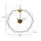 Black & Gold Hexagon Wall Clock