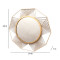Hexagon Lines Metal Wall Mirror