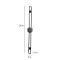 Long Striped Black Wall Clock