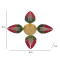 Red & Green Leaves Urli & Dia Set of 2
