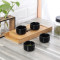 Black Ceramic Chutney Katori Set of 4