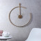 Gold Half Ring Clock