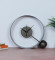 Silver Texture Round Ball Table Clock