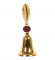 Rudraksh Gold Brass Bell With Velvet Box