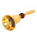 Rudraksh Gold Brass Bell With Velvet Box