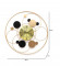 Black & Gold Round Ring Wall Clock