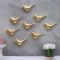Gold Small Alumininium Bird Set of 8