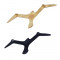 Flying  Black & Gold Aluminium Bird Set of 8