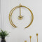 Metal Gold Double Ring Wall Clock
