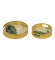 Green Peacock Tray Set of 2
