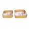 PInk & Gold Wavy Design Tray Set of 2