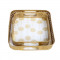 Gold Lotus Meena Tray Set of 2