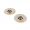 Crystal Brass Dia Set of 2