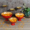 Red Taj Urli Bowl with Detachacble Tealight Holder Set of 6