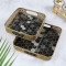 Black & Grey Blocks Meeena Tray Set of 2