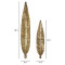 Long Antique Leaves Wall Décor Set of 2