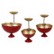 Red Taj Urli Bowl with Detachacble Tealight Holder Set of 6