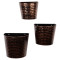 Copper & Black Hammered Wall Planter Set of 3