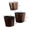 Copper & Black Hammered Wall Planter Set of 3