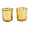 Gold Glass Votive Set of 4